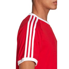 Camiseta Adidas Adicolor Classics 3-Stripes Vermelho