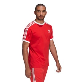 Camiseta Adidas Adicolor Classics 3-stripes Vermelho/Branco