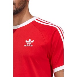 Camiseta Adidas Adicolor Classics 3-stripes Vermelho/Branco
