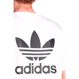 Camiseta Adidas Adicolor Classics Back+Front Trefoil Boxy Branco/Preto