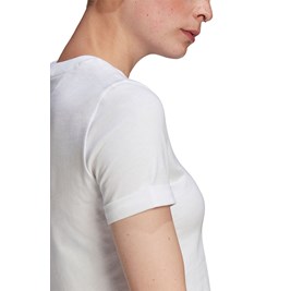 Camiseta Adidas Adicolor Classics Sleeve Cropped Branca/Preta
