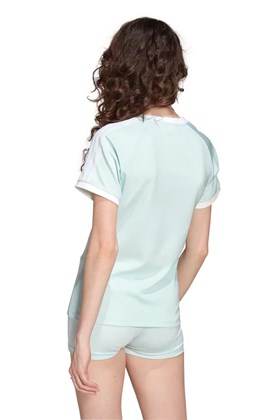 Camiseta Adidas Adicolor Classics Slim 3-stripes Azul/Branco