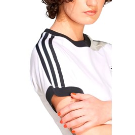 Camiseta Adidas Adicolor Classics Slim 3-stripes Branco/Preto