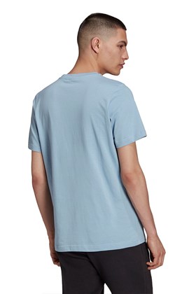 Camiseta Adidas Adicolor Classics Trefoil Azul Claro/Branca