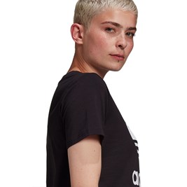 Camiseta Adidas Adicolor Classics Trefoil Feminina Preta/Branca