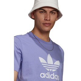 Camiseta Adidas Adicolor Classics Trefoil Lilas/Branca