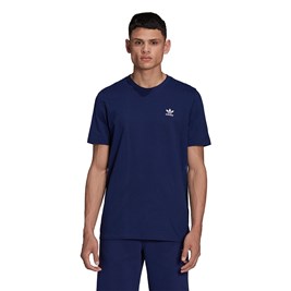 Camiseta Adidas Adicolor Essentials Trefoil Azul/Branca