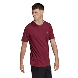 Camiseta Adidas Adicolor Essentials Trefoil Bordo/Cinza