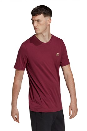 Camiseta Adidas Adicolor Essentials Trefoil Bordo/Cinza