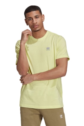 Camiseta Adidas Adicolor Essentials Trefoil Verde/Preta Camiseta Adidas Adicolor Essentials Trefoil Verde/Preta
