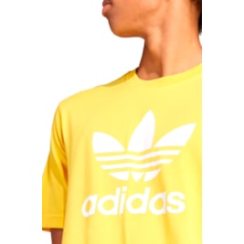 Camiseta Adidas Adicolor Trefoil Amarelo