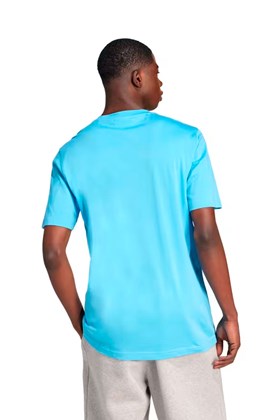 Camiseta Adidas Adicolor Trefoil Azul/Branco