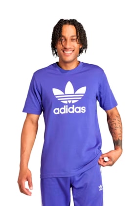 Camiseta Adidas Adicolor Trefoil Roxo