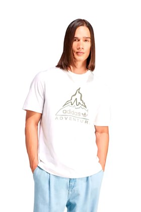 Camiseta Adidas Adventure Graphics Branco