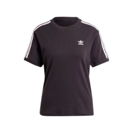 Camiseta Adidas Baby Look 3-stripes Preto