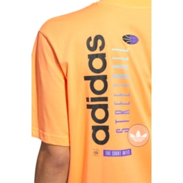 Camiseta Adidas Basketball Streetball Graphic Laranja/Preto