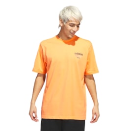 Camiseta Adidas Basketball Streetball Graphic Laranja/Preto