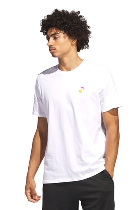 Camiseta Adidas Basquete Lil Stripe Spring Break Branco