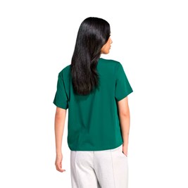 Camiseta Adidas Boxy Adicolor Trefoil Verde