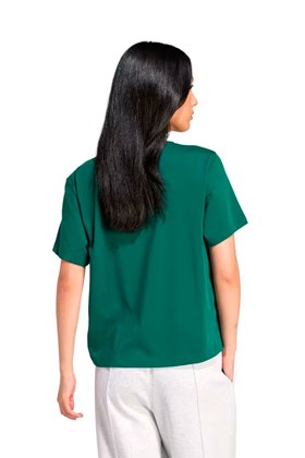 Camiseta Adidas Boxy Adicolor Trefoil Verde