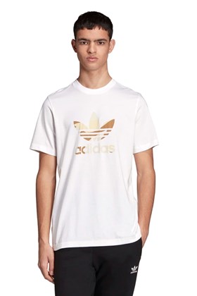 Camiseta Adidas Camouflage Trefoil Branca/Bege