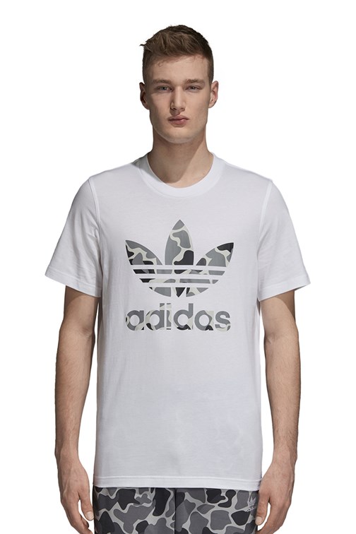 Camiseta Adidas Camouflage Trefoil Branco