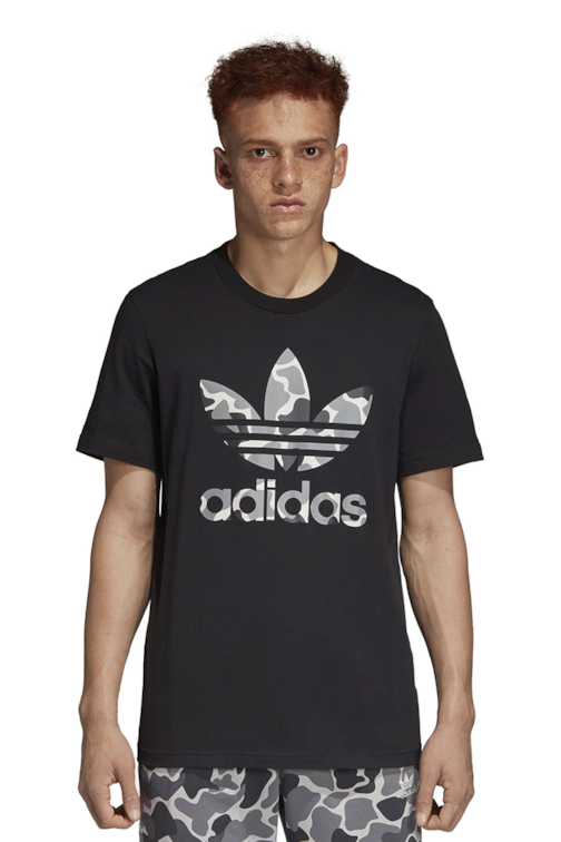 Camiseta Adidas Camouflage Trefoil Preto