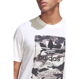 Camiseta Adidas Camuflada Gráfica Branco