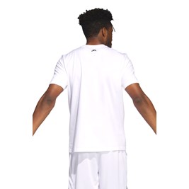 Camiseta Adidas Chain Net Basketball Branco
