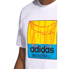 Camiseta Adidas Chain Net Basketball Branco