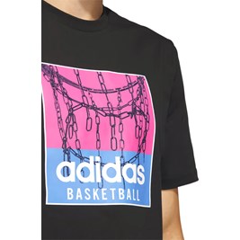 Camiseta Adidas Chain Net Basketball Preto