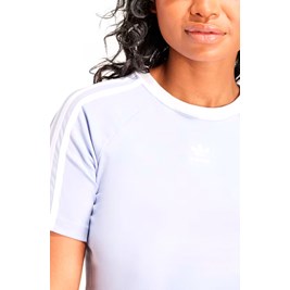 Camiseta Adidas Cropped 3-stripes Lilás