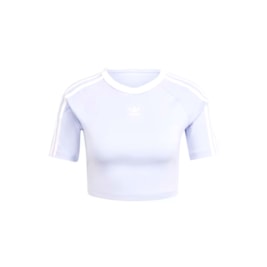 Camiseta Adidas Cropped 3-stripes Lilás