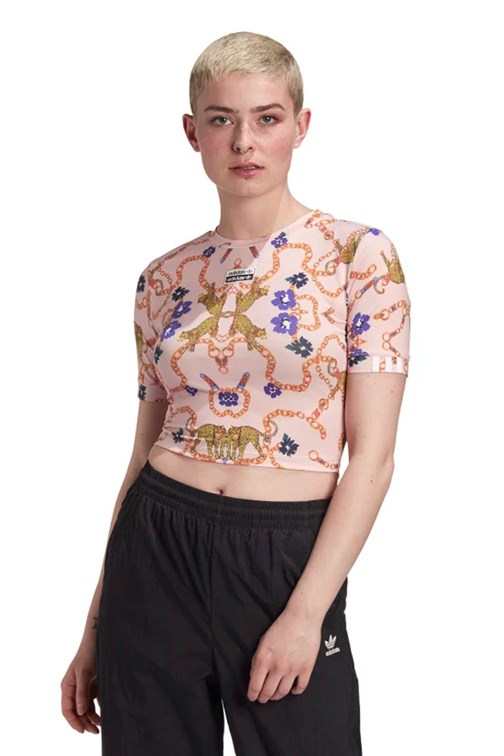 Camiseta ADIDAS Cropped Her Studio London Rosa