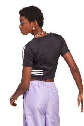 Camiseta Adidas Cropped Originals Preto/Branco