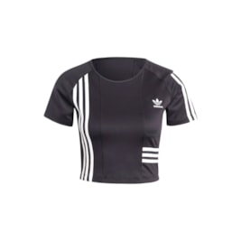 Camiseta Adidas Cropped Originals Preto/Branco