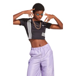 Camiseta Adidas Cropped Originals Preto/Branco