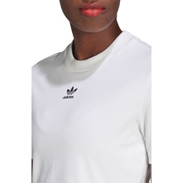 Camiseta Adidas Cropped Tee Branco/Preto