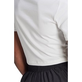 Camiseta Adidas Cropped Tee Branco/Preto