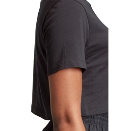 Camiseta ADIDAS Cropped Trefoil Essential Preta/Branca