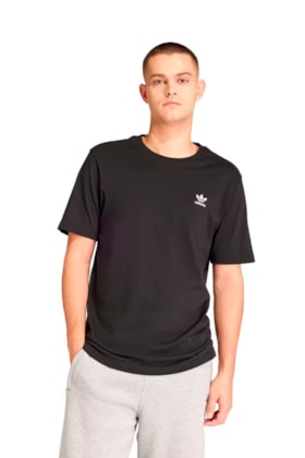 Camiseta Adidas Essentials Trefoil Preto