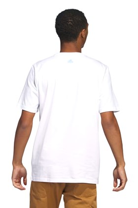 Camiseta Adidas Estampada Change Through Sports Branco/Azul