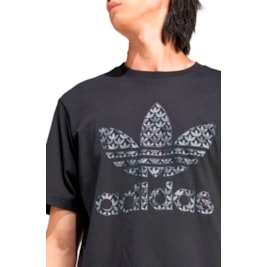 Camiseta Adidas Estampada Monograma Classic Preto