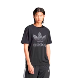 Camiseta Adidas Estampada Monograma Classic Preto