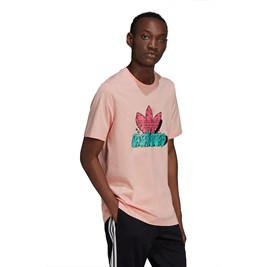 Camiseta Adidas Funny Dino Rosa/Verde