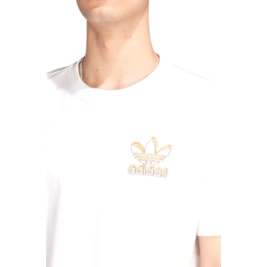 Camiseta Adidas Graphics Fire Trefoil Branco