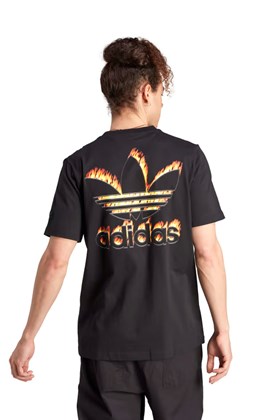 Camiseta Adidas Graphics Fire Trefoil Preto