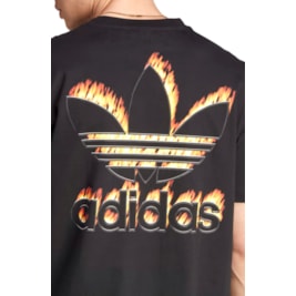 Camiseta Adidas Graphics Fire Trefoil Preto