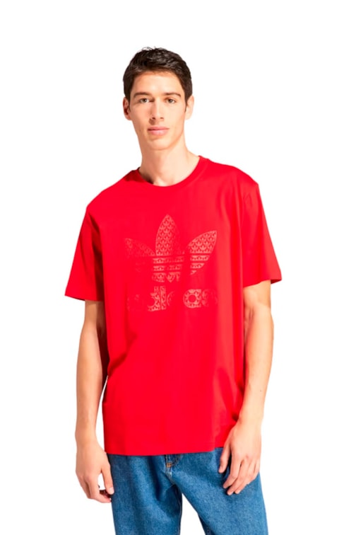 Camiseta Adidas Graphics Monogram Vermelho