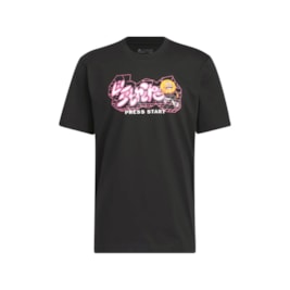 Camiseta Adidas Lil' Stripe Metaverse Gaming Preto